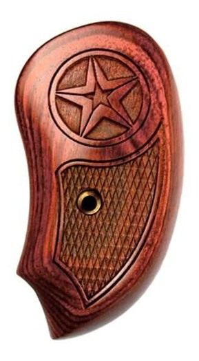Bond Arms Grip Extended LAM. Rosewood W/Laser Star on view 2