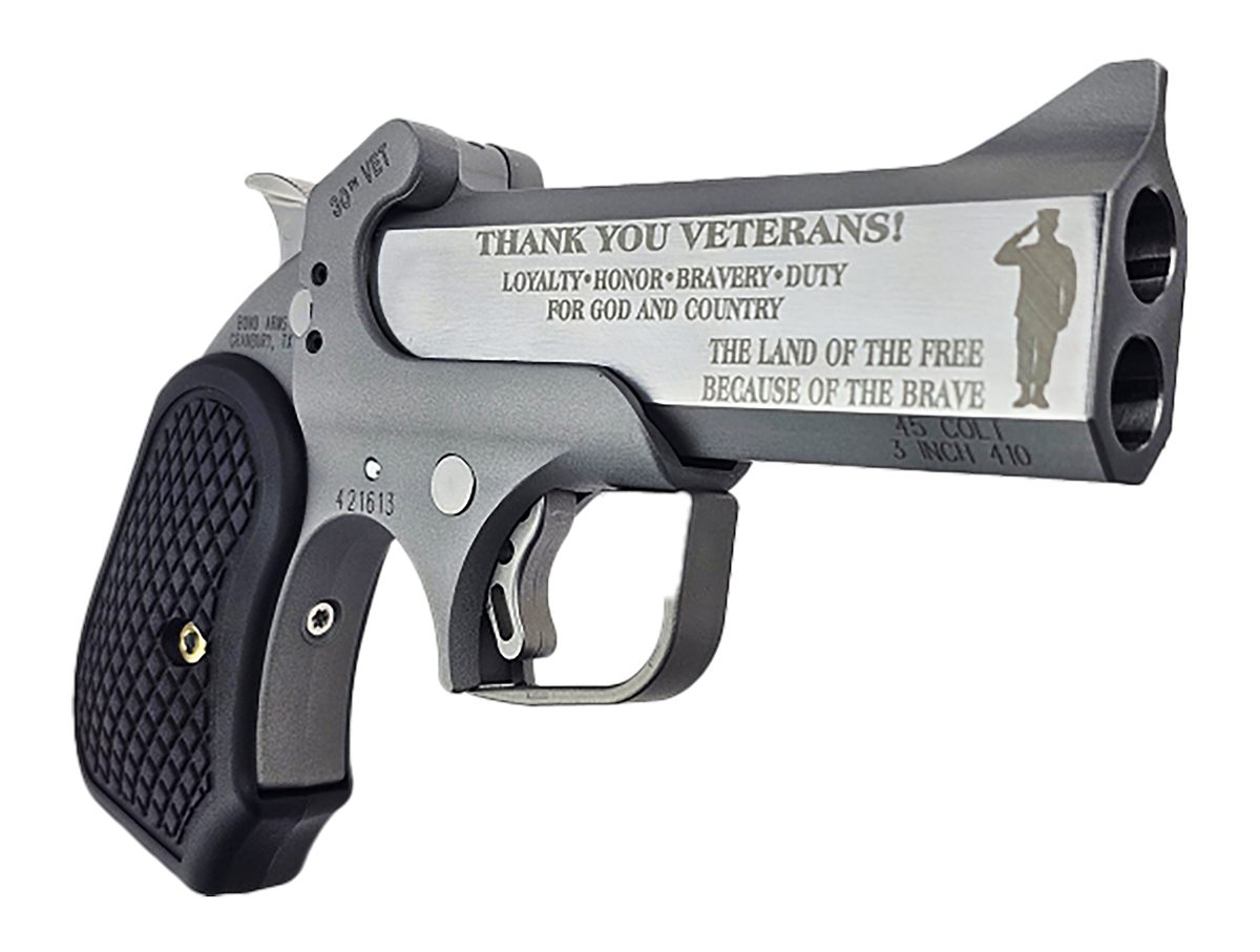 Bond Arms BA30THVET-45LC/410 30th Vet 45 Colt (Long Gauge 2 Shot 4.25in Eng