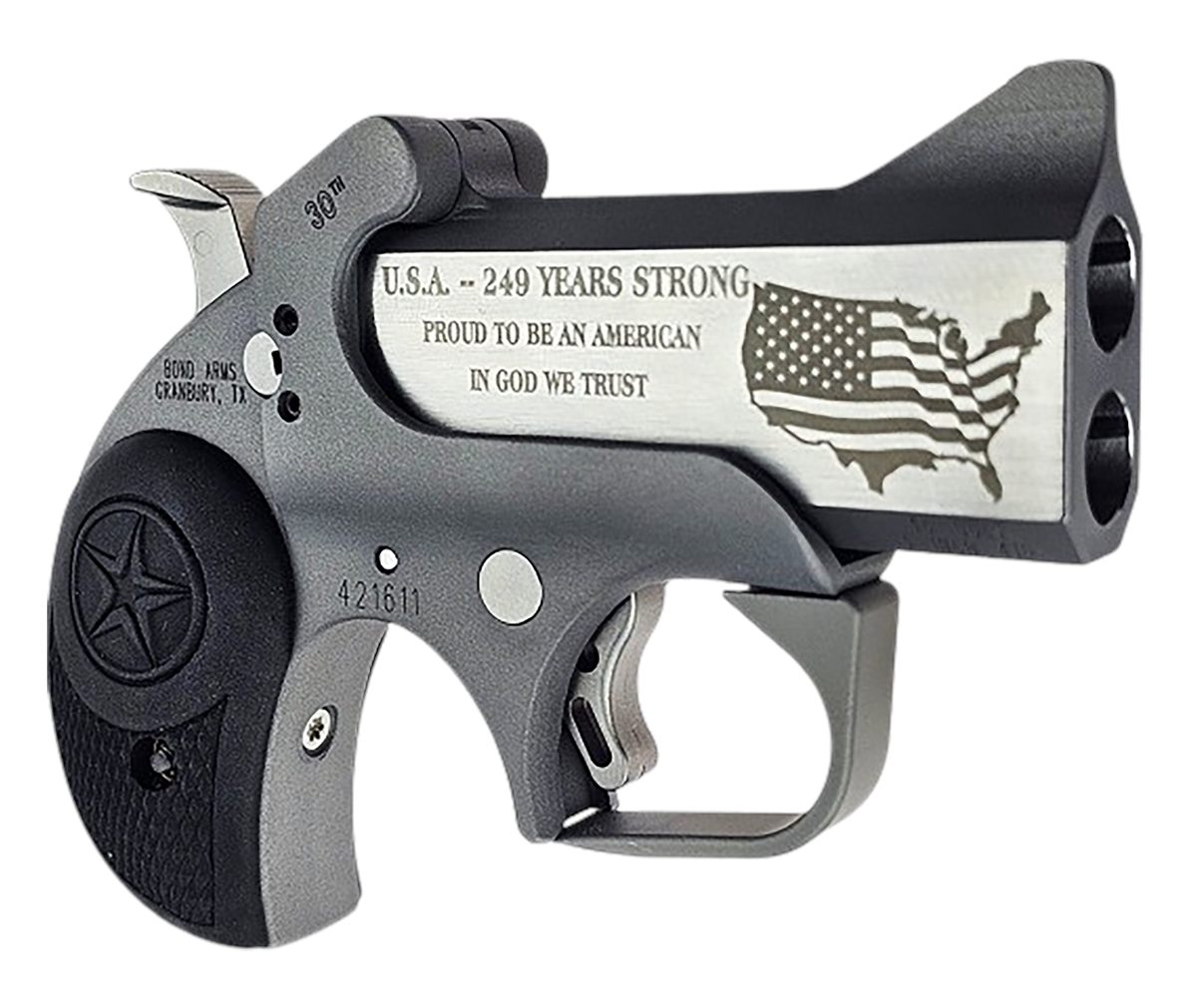 Bond Arms BA30TH-45LC/410 30th Anniversary 45 Colt (Long Gauge 2 Shot 3in E