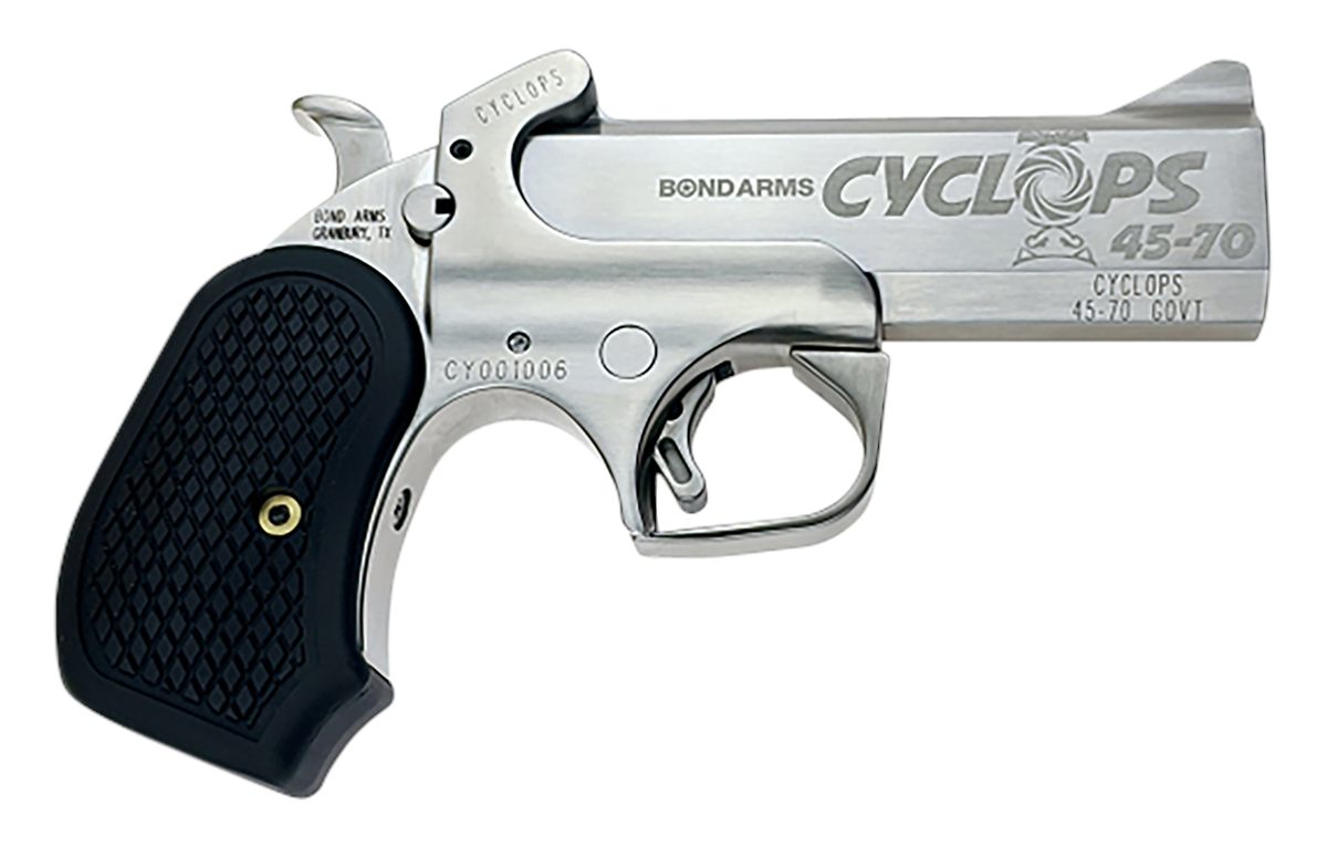 Bond Arms BACYP Cyclops Big Bore 45-70 Gov 1rd, 4.25in Stainless Steel w/En