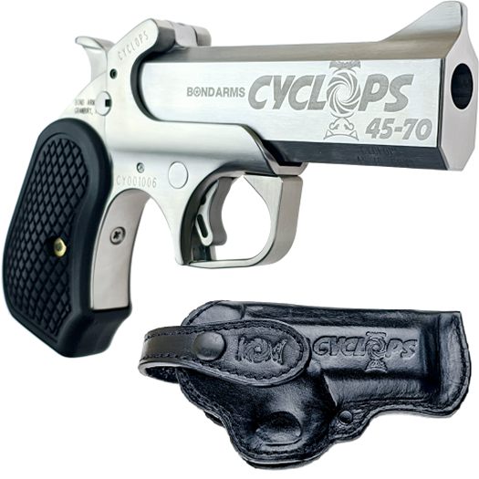 Bond Arms BACYP Cyclops Big Bore 45-70 Gov 1rd, 4.25in Stainless Steel w/En view 2