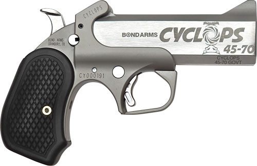 Bond Arms BACYP Cyclops Big Bore 45-70 Gov 1rd, 4.25in Stainless Steel w/En view 6
