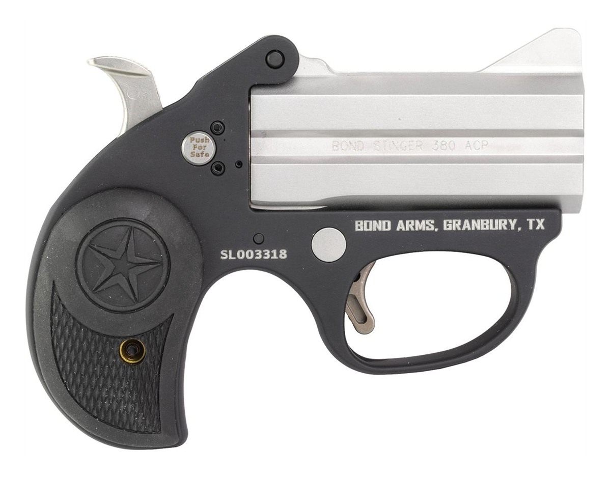 Bond Arms BASL Stinger 380 ACP 2rd 3in Matte Stainless Steel Barrel, Anodiz