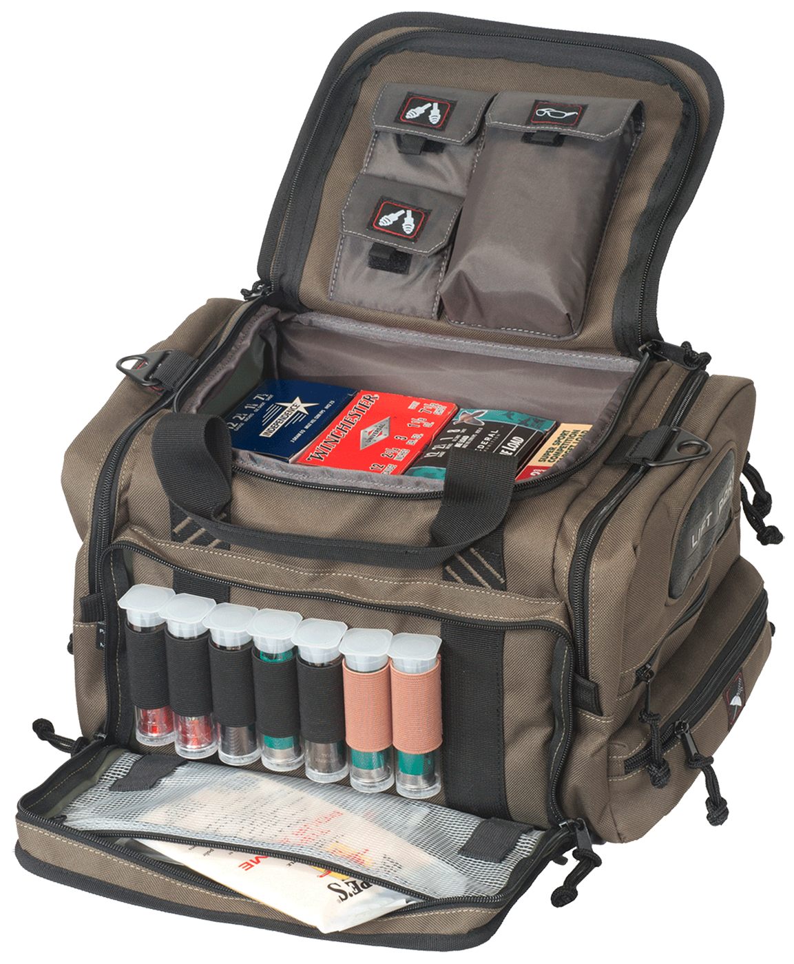 GPS Bags 1411SC Sporting Clays OD Green Nylon with Lockable Zippers, Storag