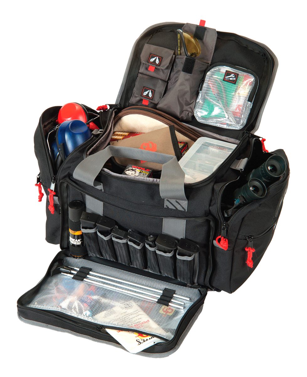 GPS Large Range Bag with Lift Ports 4 Ammo Dump Cups | Black | Durable Secu