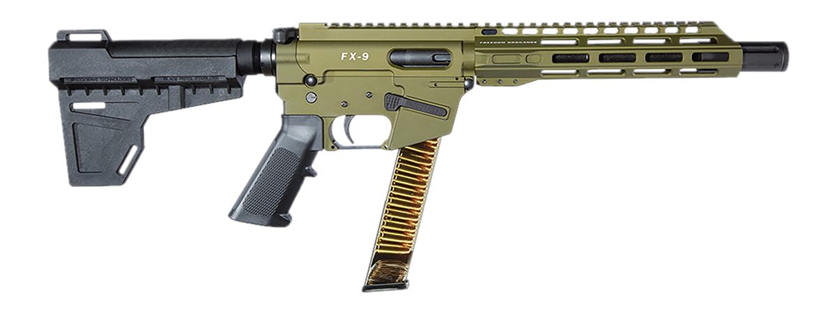 Freedom Ordnance FX9P10-ODG 9mm Luger 31+1 10in Green