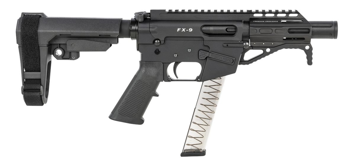 Freedom Ordnance FX9P4S 9mm Luger 31+1 4in Black Nitride Barrel w/Faux Supp