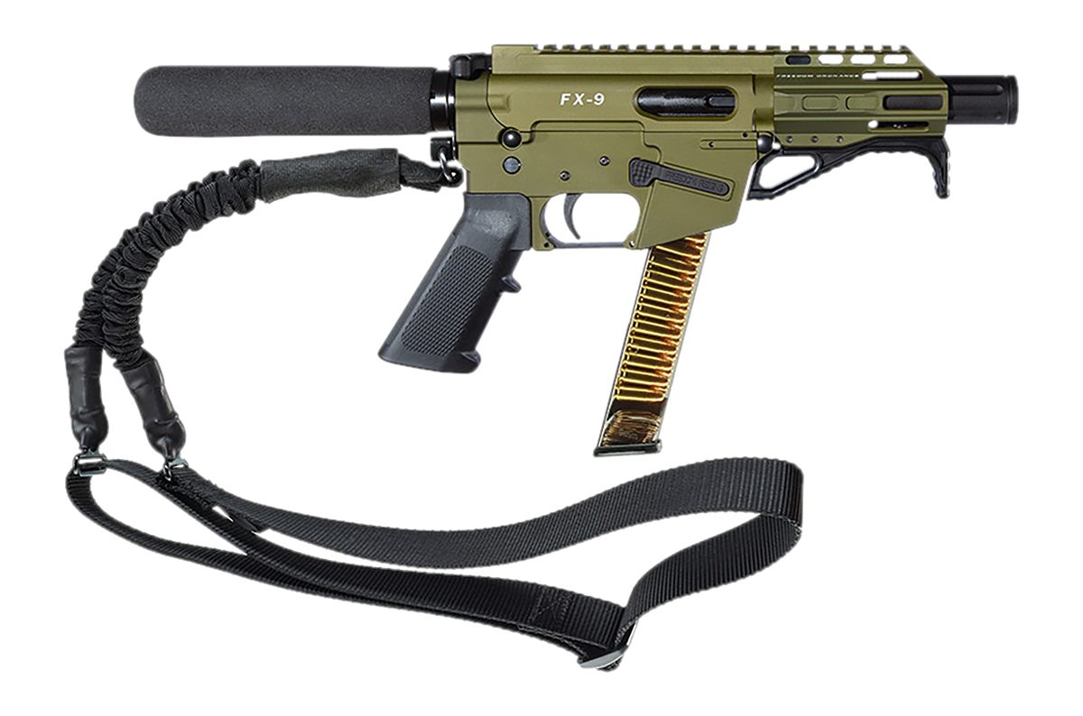 FREEDOM ORDNANCE FX9P4T-ODG FX9P  9mm Luger 31+1 4" OD Green Synthetic Pistol Tube