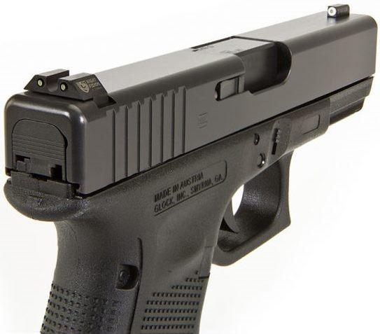 Night Fision Tritium Sight Set Compatible with Glock 17/17L/19/22-28/31-35/ view 2