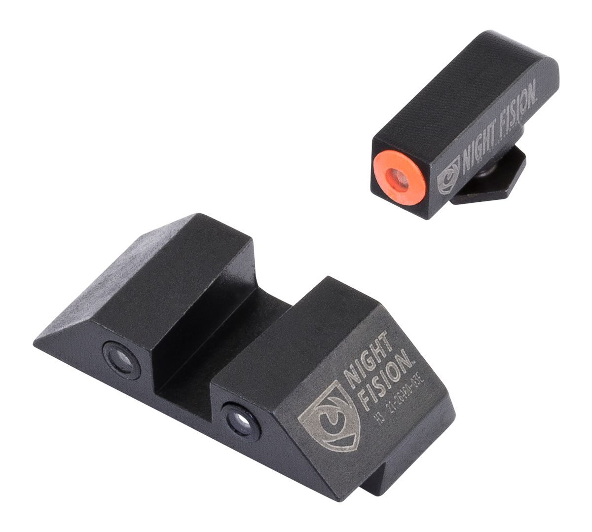 Night Fision GLK003003OGZ Tritium Sights For Glock Green Orange Outline Fro