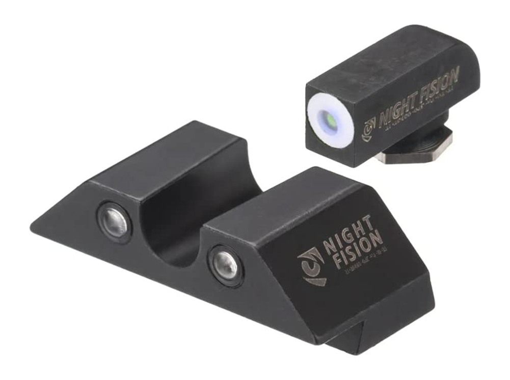 Night Fision Tritium Sight Set Compatible with Glock 42/43/43X5, White Fron