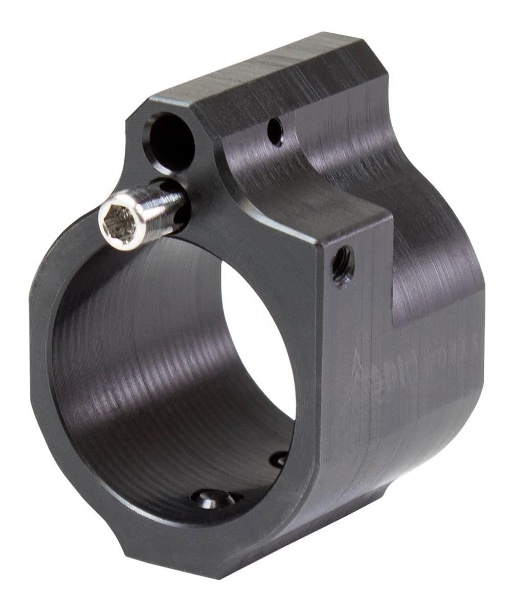 Odin Works GBADJ875 Gas Block Low Profile .875in Black Nitride Carbon Steel