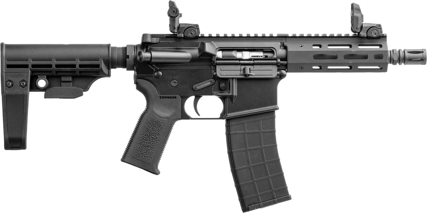 Tippmann Arms A101042 M4 Micro Elite 22 LR 25+1 7in Black Parkerized Thread