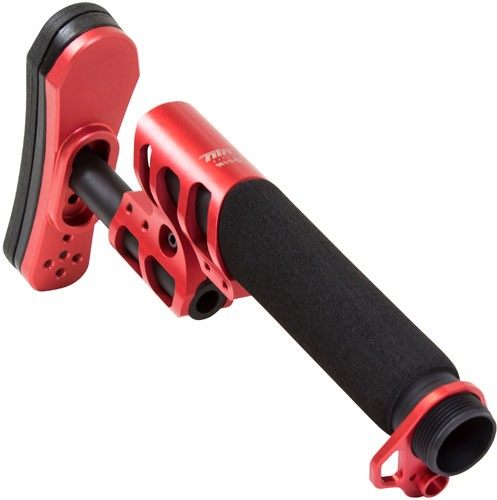 Odin Works Stock ZULU 2.0 W/Padded Buffer Tube RED FOR AR-15
