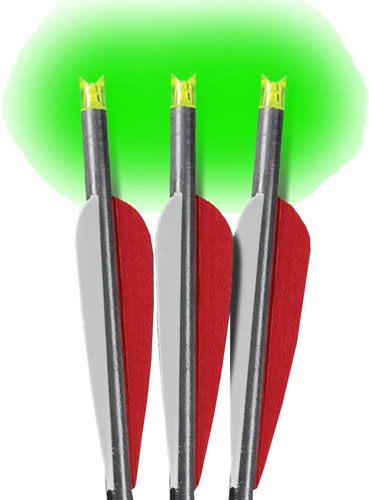 Lumenok Xbow Arrow 22in Barnett Headhunter Green Crescent 3PK view 2