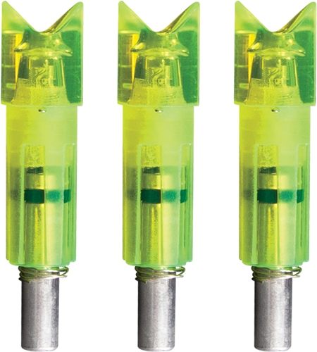 LUMENOK LIGHTED NOCK XBOW GRN CRESCENT EASTON CARBON 3PK