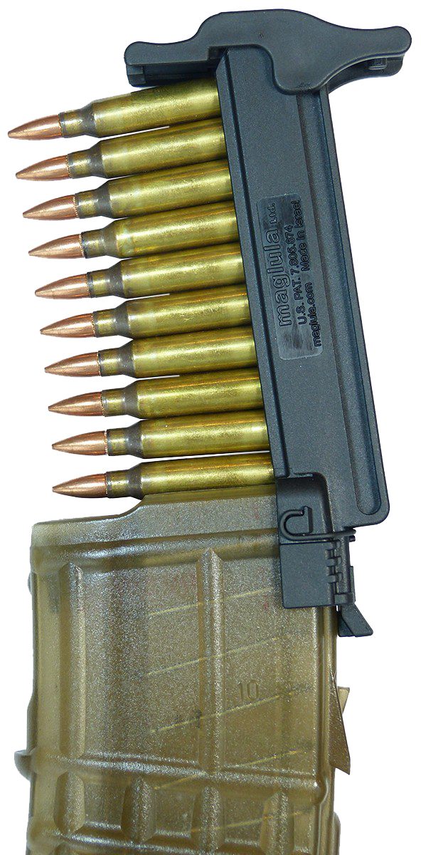Maglula LU54B StripLULA Loader Black Polymer 10rd 223 Rem/ 5.56x45mm Nato C