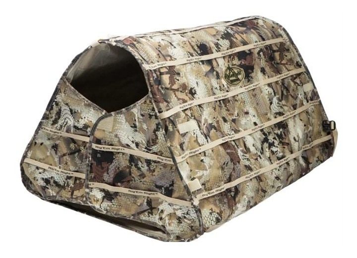 AdvenTec dba Rig Em Outdoors Field Bully Dog Blind Optifade Marsh view 2