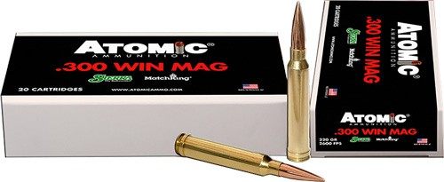 Atomic Ammunition 300 WIN MAG 220GR Match King HPBT 20RD 10BX/CS
