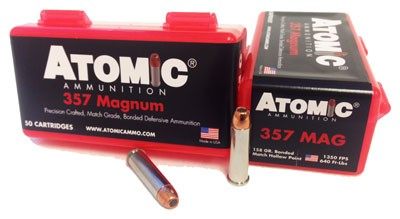 Atomic Ammunition 357 MAG 158GR JHP 50RD 10BX/CS