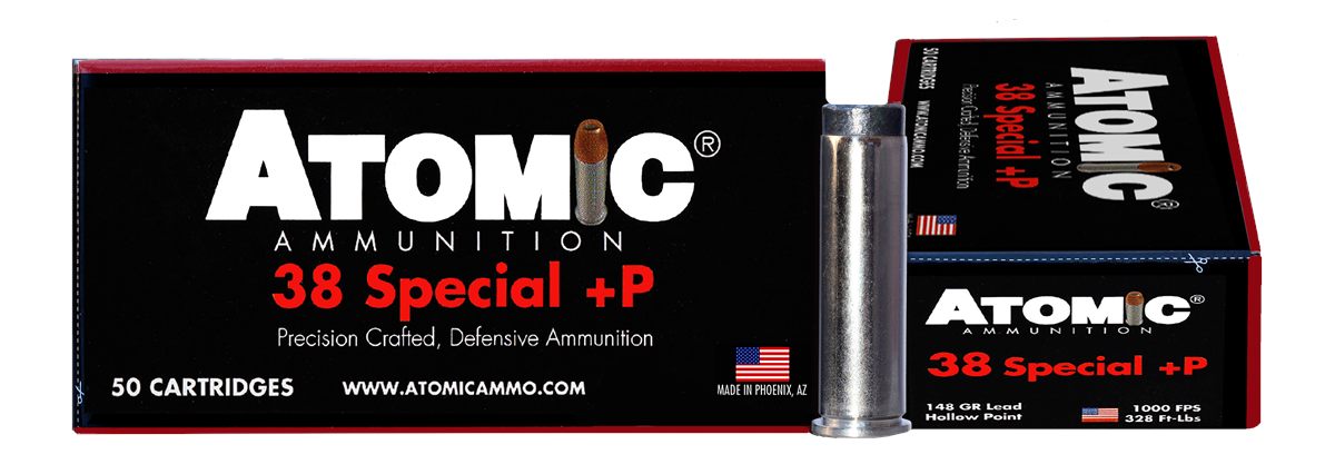Atomic Ammunition 00419 Pistol Precision Craft 38 Special +P 148gr Lead Hol
