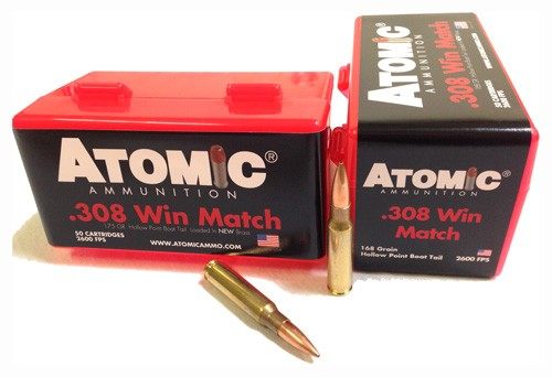 Atomic Ammunition 00426 Rifle Match 308 Win 168gr Hollow Point Boat Tail 50 view 2
