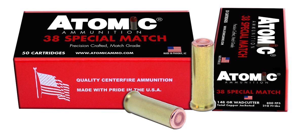 Atomic Ammunition 00449 Match Precision Craft 38 Special 148gr Hollow Base