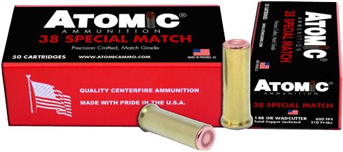 Atomic Ammunition 00449 Match Precision Craft 38 Special 148gr Hollow Base view 2
