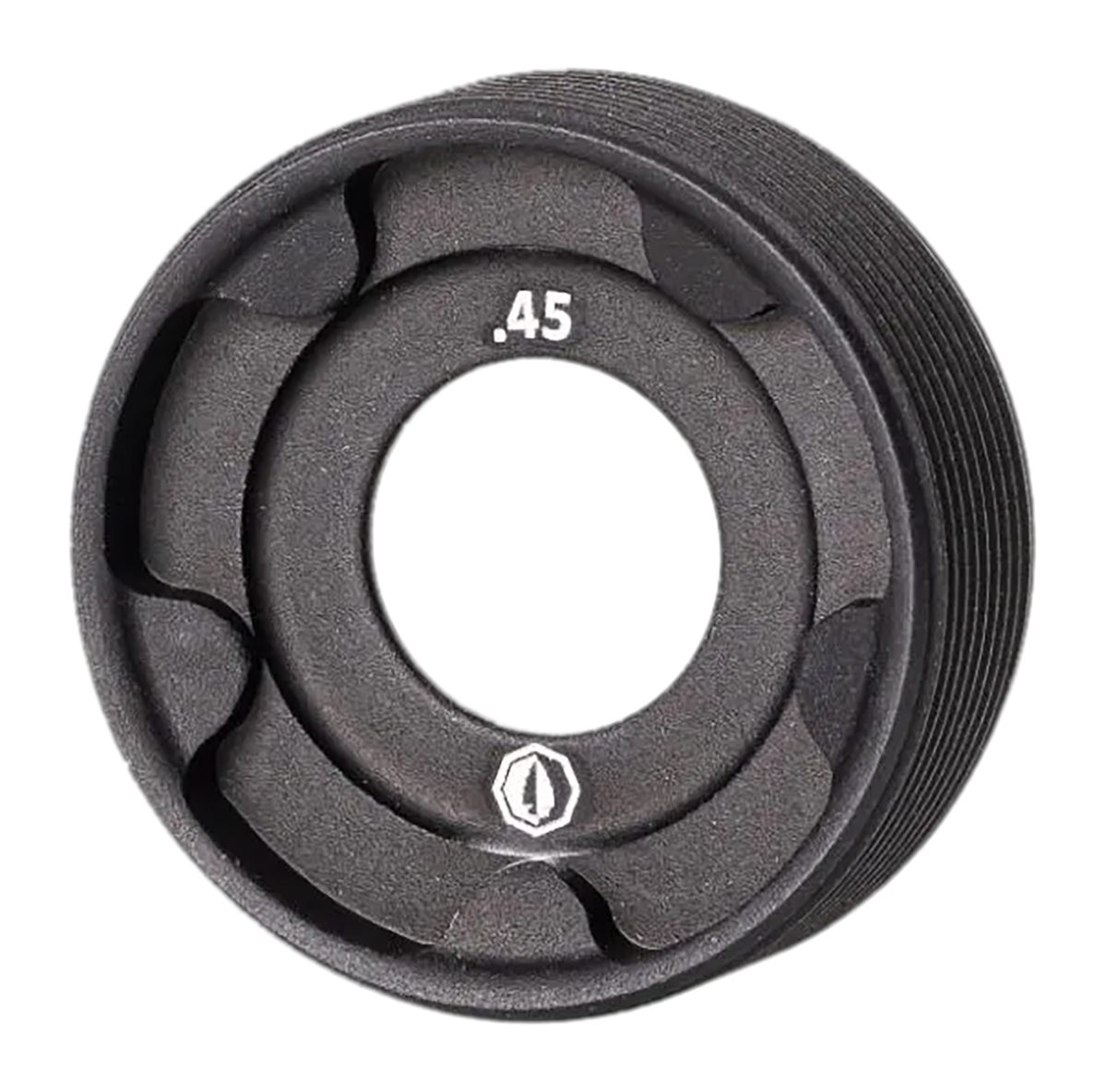 Rugged Suppressor FC004 Front Cap 45 ACP Black