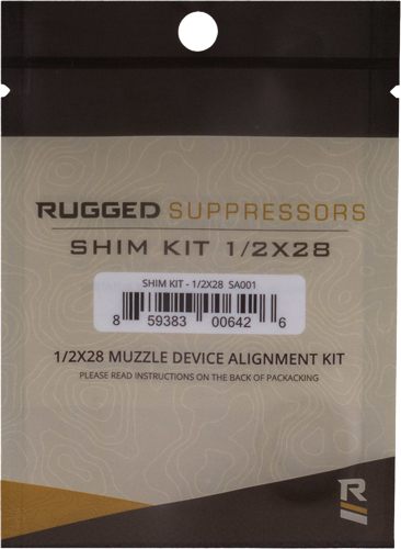 Rugged Suppressors SA001 Shim Kit for 1/2in-28 tpi view 3