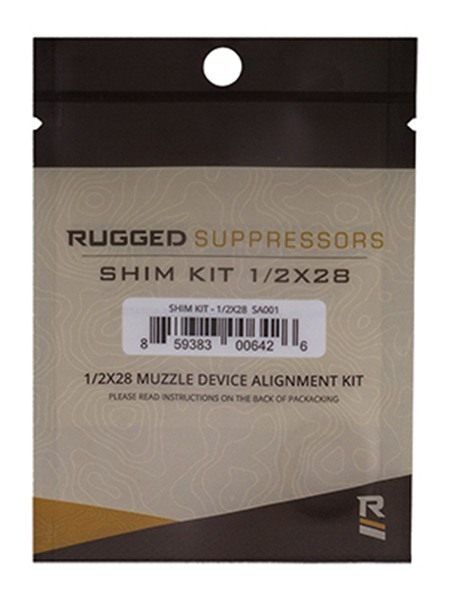 Rugged Suppressors SA001 Shim Kit for 1/2in-28 tpi view 4