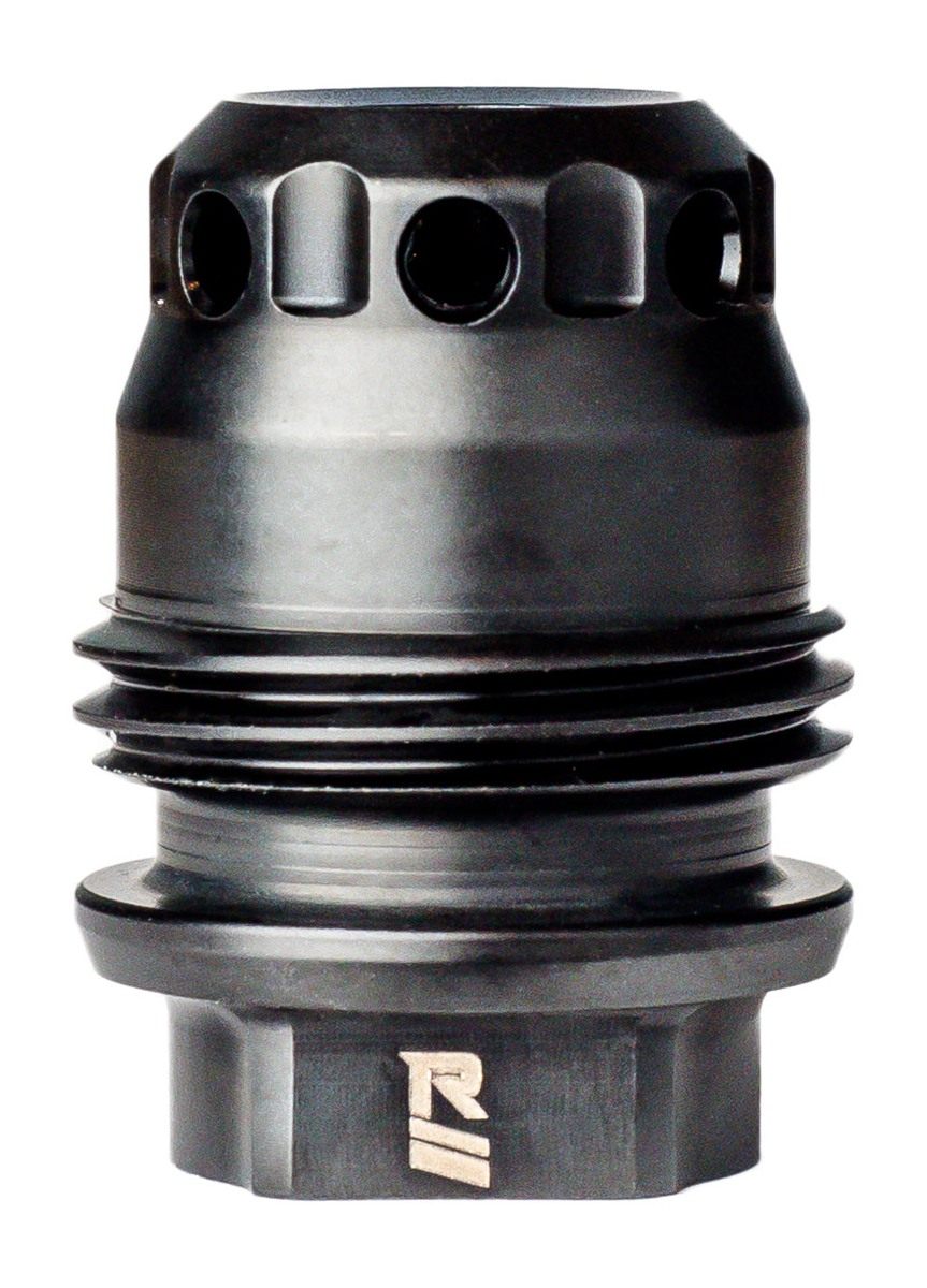 Rugged Suppressors MB012 M2 Brake Black with 5/8in-24 tpi Threads 1.30in OA view 2