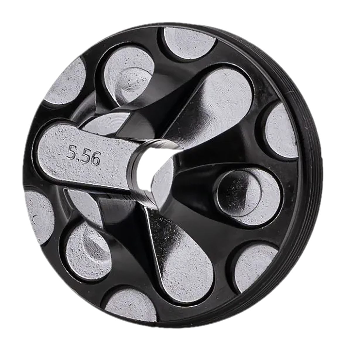 Rugged Suppressors FC007 Flash Hider Front Cap 5.56mm, Black Steel