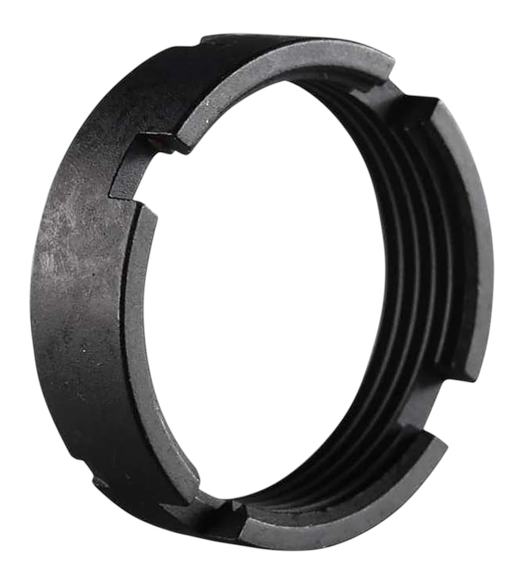 Luth AR CS-02 Carbine Lock Ring/Castle Nut Black Steel