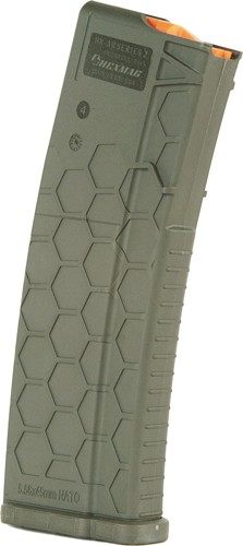 HEXMAG MAGAZINE AR-15 5.56X45 30RD OD GREEN POLYMER SERIES 2