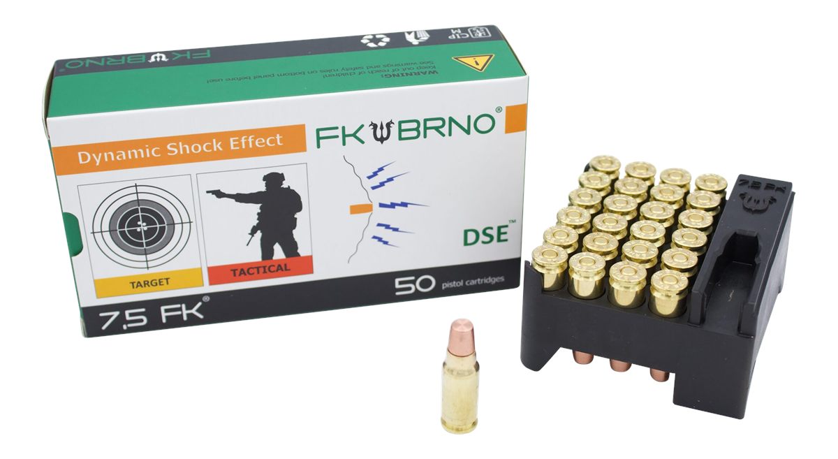 FK Brno F9 Ammunition 7.5 (50/BOX) 101 Grain Solid Copper Monolithic W Flat view 2