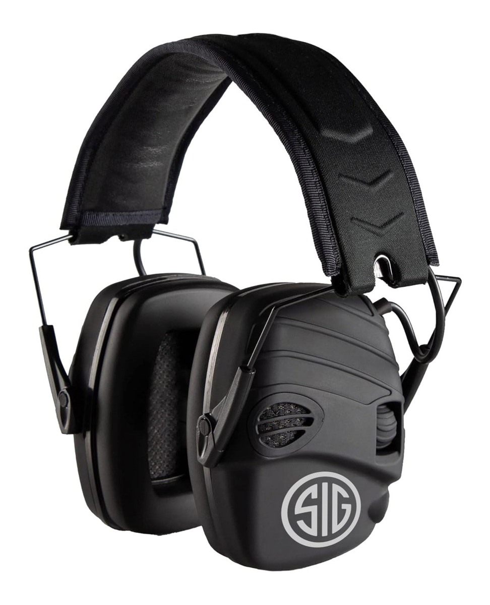 Axil x SIG Sauer Trackr Electronic Ear Muffs | Compact Foldable Water-Resis