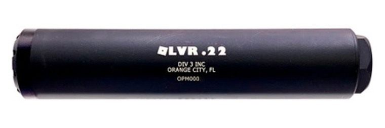 Division 3 Olvr .22 Suppressor 22LR Black 1/2x28