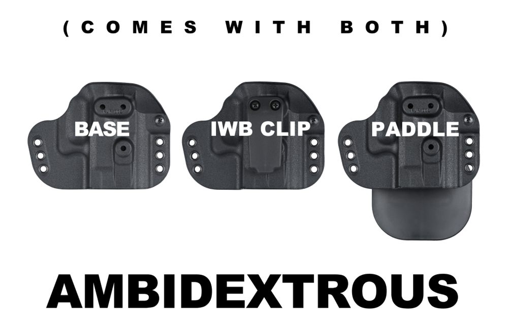 G Code Paradigm Universal Fit Holster for Small/Medium Frames Black Ambi view 2