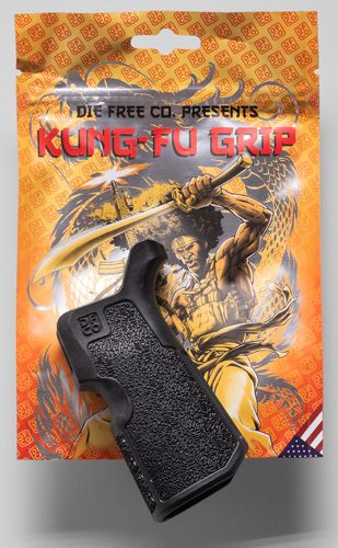 Die Free Co KFGBLK Kung Fu Grip Black Nylon Fits AR15/M4/AR10/SR25 view 2