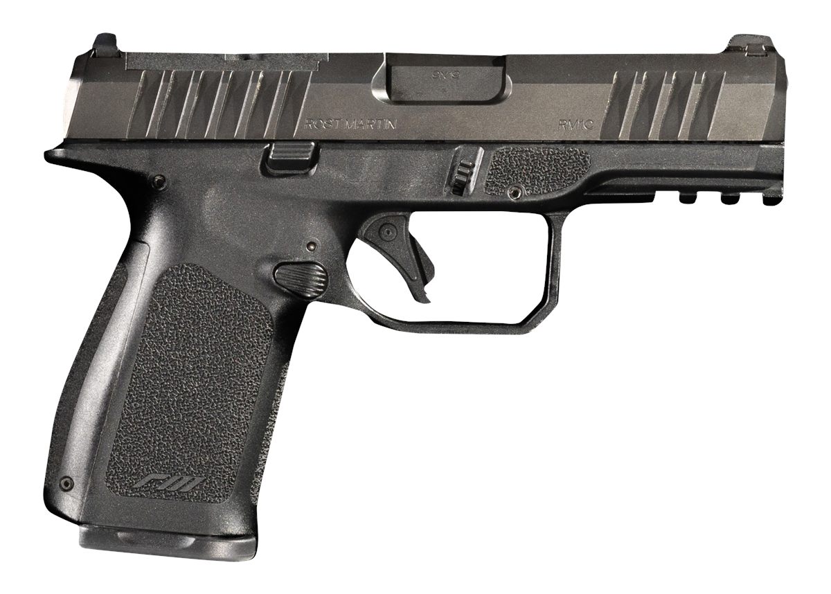 Rost Martin RM1CBLKOSP 9mm Luger 17+1 4in Black Match Grade Barrel, Tenifer