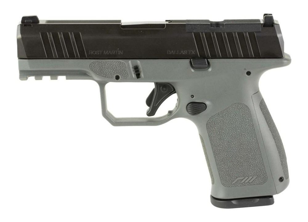 Rost Martin RM1C Handgun 9mm Luger 10rd (2) Magazines 4in Barrel Grey Optic view 2