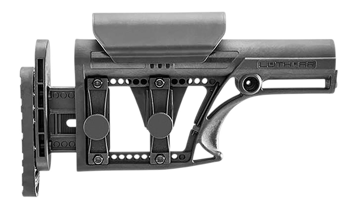 Luth AR MBA-1 Buttstock Black Fits Rifle 10.50in OAL Ambidextrous