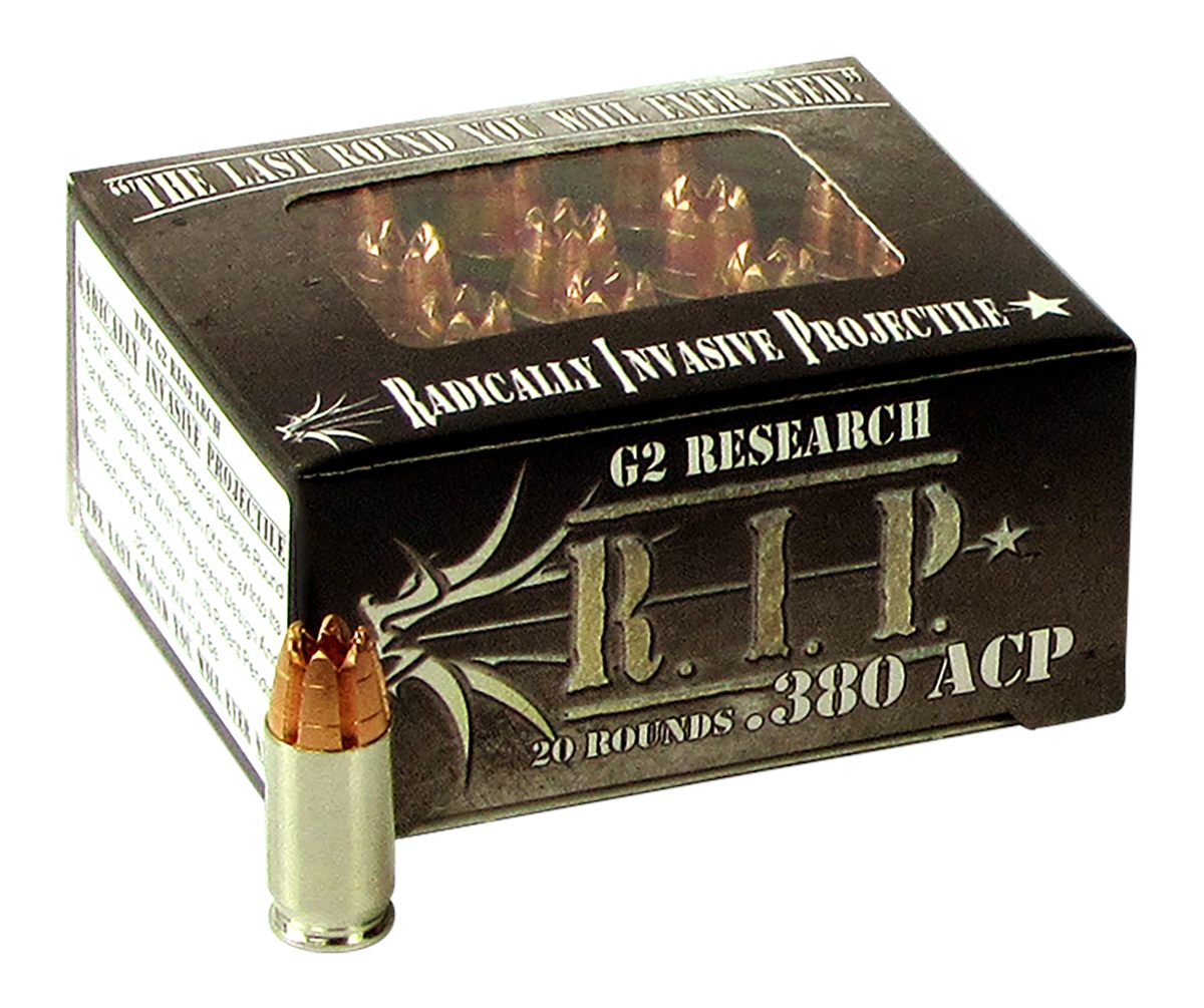G2 Research G00001 R.I.P 380ACP 62gr Fracturing Hollow Point 20 Per Box/25
