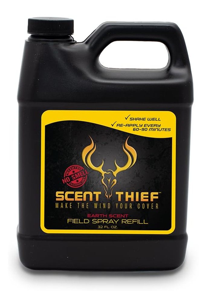Scent Thief Deer Hunting Accessories 32oz. Field Spray Refill, Acts As A Bl