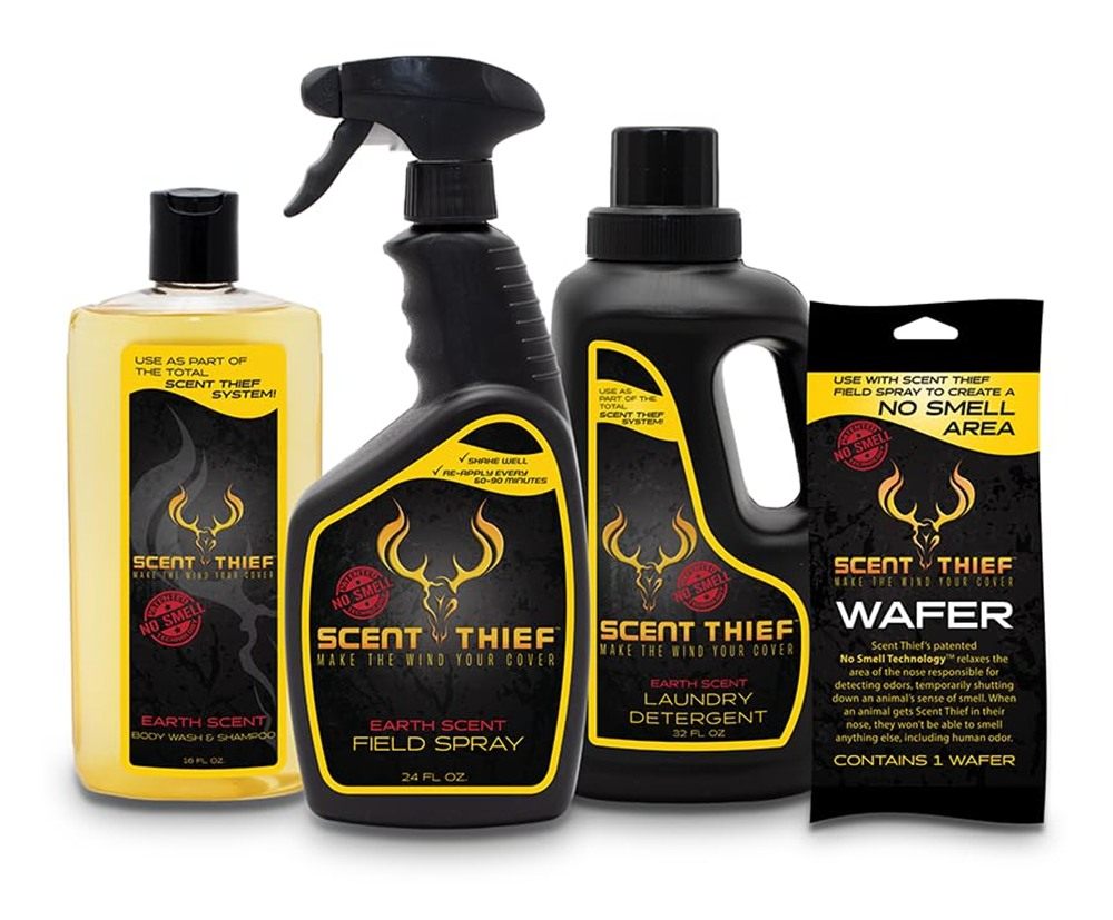 Scent Thief Hunting Eliminator Trophy Pack, Includes 24oz Field Spray, Free