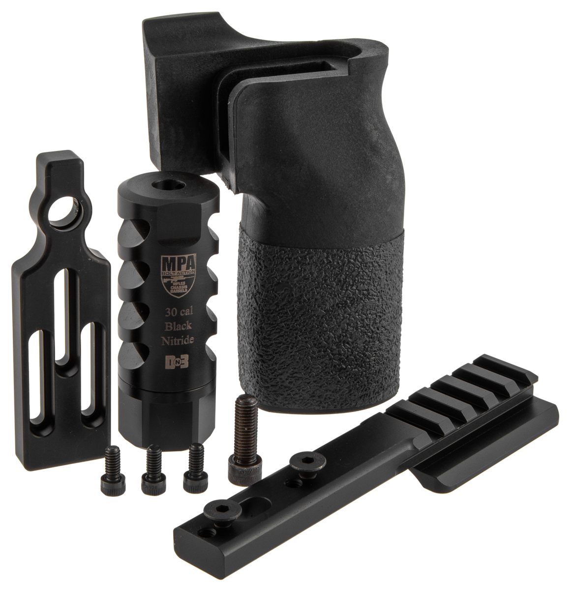 Masterpiece Arms 308PMRACCBUNDLE ACCBundle DN3 Muzzle Brake, Vertical Grip