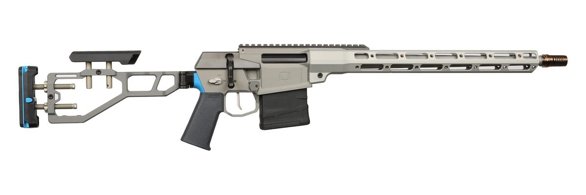 Q THE FIX 308WIN 16in T.B. Bolt Rifle BLK/Blue, ADJ Stock, 1-10RD MAG