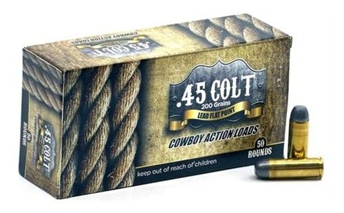 American Cowboy Ammo Handgun Ammunition .45 Colt 200gr LFN 636 fps 50/ct