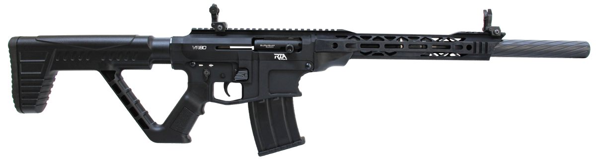 Rock Island VR80 12 Gauge 3in 20in 5+1 Black Anodized Rec Fixed Thumbhole S